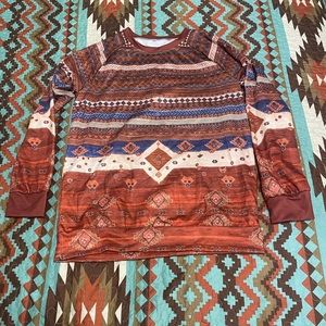 Long sleeve western t-shirt